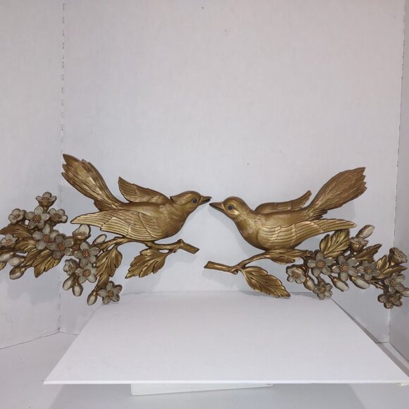 Like New 1967 Birds and Magnolia Blooms Wall Decor - Picture 1 of 8
